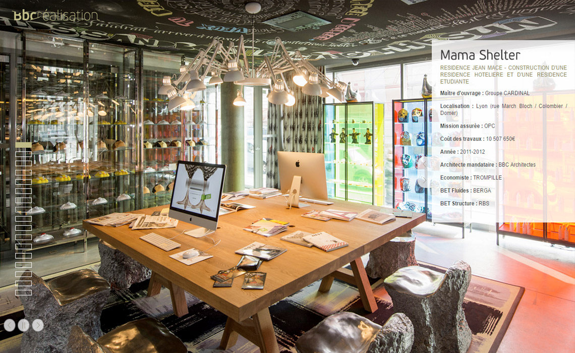 Design web pour agence d'architectes