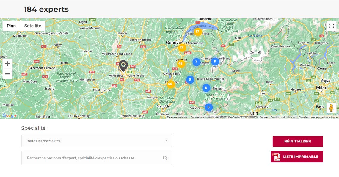 Annuaire des experts de justice de Chambéry