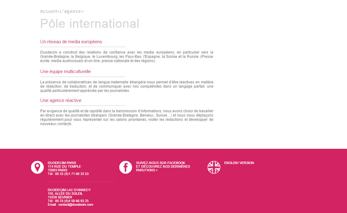 Intégration HTML / CSS