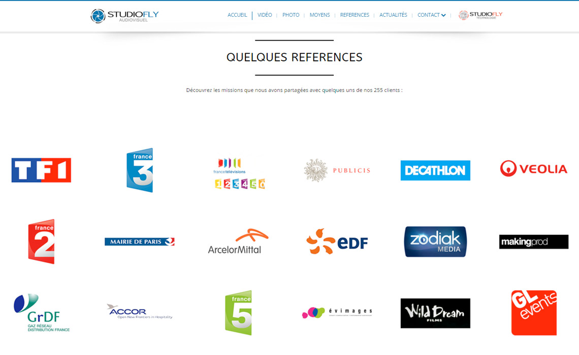 Design web pour agence d'architectes